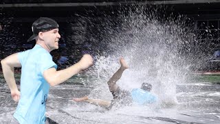 DIVING ON THE TARP after a CRAZY STORM at a Minor League Baseball game Beloit Sky Carp [upl. by Chellman]