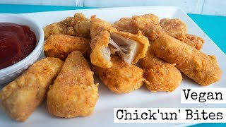 Vegan Chicken Bites  Jackfruit [upl. by Lanos]