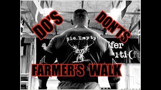 Farmers Walks DOs amp DONTs  Build Grip Traps Calves Core and More All At Once [upl. by Nibuz122]