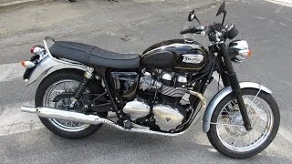 2014 Triumph Bonneville T100 Start up and Sound [upl. by Bartolomeo]