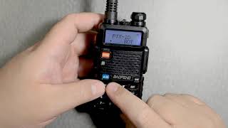 Baofeng UV5R PTT ID When to Sending PTT ID [upl. by Anasus]