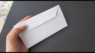 Yapıştırıcısız Dikdörtgen Zarf Yapımı 💌 A4 Kağıttan Mektup Zarfı Kağıt Katlama Sanatı OrigamiDIY [upl. by Lebezej178]