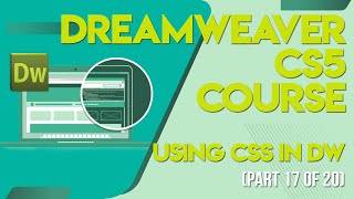 Dreamweaver CS5 tutorials in UrduHindi part 17 using css in dw [upl. by Beverley571]