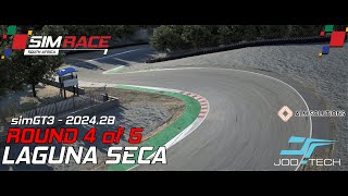 Sim Race SA  20242B simGT3  Round 4 of 5  Laguna Seca powered by JooTech Simworks [upl. by Muscolo]