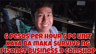 6 PESOS PER HOUR 6 PC UNIT KAYA BA MAKA SURVIVE NG PISONET BUSINESS O COMPUTER SHOP BUSINESS [upl. by Maribeth]