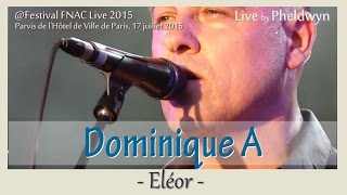 Dominique A  Eléor FNAC Live Paris  17 juil 2015 [upl. by Calore694]