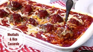 Meatball and Rice Casserole  Easy and Delicious [upl. by Nihi]