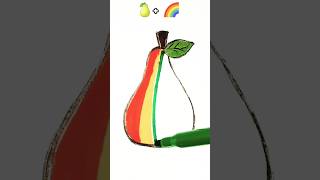 🍐  🌈 emoji mix  shorts art creative satisfying [upl. by Penrose754]