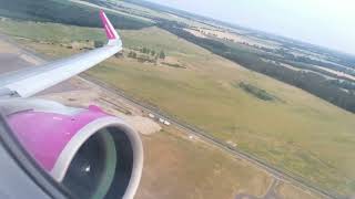 Airbus A320neo taxi and take off from Berlin Brandenburg [upl. by Socem]