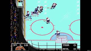 NHL 94 Sega Super Liga Game 11  LeifErikson TOR at Len the Lengend MON [upl. by Anavrin]