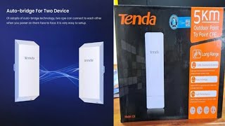 TENDA O3 point to point device unboxing [upl. by Fennessy175]