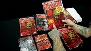 Lucio Fulcis Zombie Comic Book Issue 3 UNBOXING Video [upl. by Oterol]