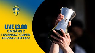 Live 9 juli Lottning i Svenska cupen herr omgång 2 [upl. by Lontson]