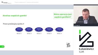 Webinar quotAnaliza wąskich gardeł w procesie produkcjiquot z cyklu edukacyjnego Logistyka dla technika [upl. by Ronoc787]