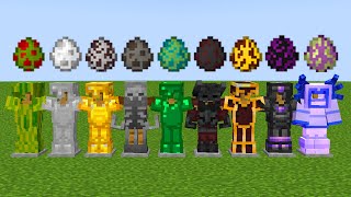 which armor will best cope with different bosses in the Minecraft experiment [upl. by Aikemal506]