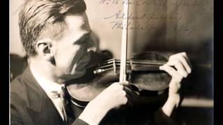 Albert Spalding plays Brahms Violin Sonata n1 part 1 [upl. by Natalina]