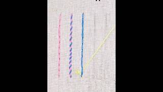 How to Back Stitch amp Its Variations Basic Embroidery Stitches Beginners shorts [upl. by Festatus]