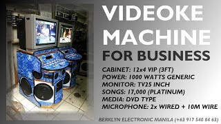 Videoke Karaoke Machine For Business 12x4 VIP 1000watts  Berklyn Electronics [upl. by Yukio]