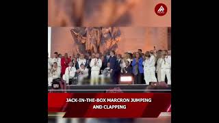 Jackinthebox Macron jumping and clapping shorts macron [upl. by Cheadle294]