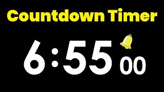 6 Hour 55 Minute Countdown Timer with Alarm timerstore 6h55m countdown [upl. by Cl]