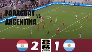 Paraguay vs Argentina 21  2026 FIFA World Cup Qualifiers  Match Highlights [upl. by Harsho]