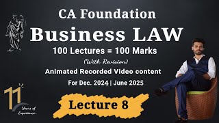 CA Foundation business law Lecture 8  Communication of offer amp Acceptance  Jan 2025  June 2025 [upl. by Selden]