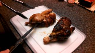 How to quarter cut a roasted chicken [upl. by Mckay727]