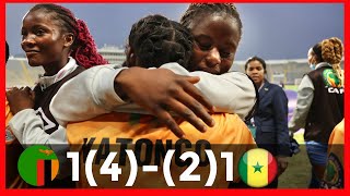 ZAMBIA VS SENEGAL1421WOMENS AFCONGOALSampHIGHLIGHTS [upl. by Anawaj]