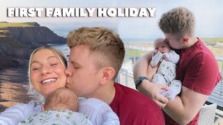 OUR FIRST FAMILY HOLIDAY with a newborn  James and Carys [upl. by Nolrac]