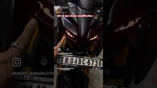 Mt15 eye sticker modification trending automobile mt15modification motorcycle bike bikeparts [upl. by Aylmer89]