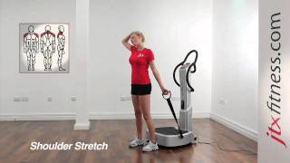 Vibration Plate Stretches  How To Do A Shoulder Stretch On A Vibration Plate [upl. by Ternan673]