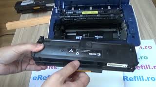 Xerox Phaser 3020  Replacing the Toner Cartridge [upl. by Frieda]