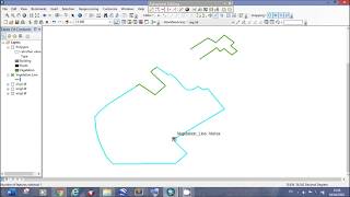 Cut Polygon Split Line ArcMap [upl. by Kassity]