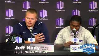 2012 MW Football Media Day  Nevada Podium Session [upl. by Ahsinyd]