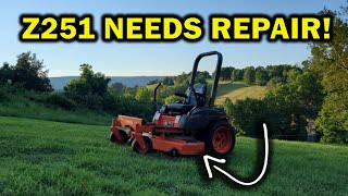 Kubota Z251  Complete Deck Service and Repair [upl. by Anni]