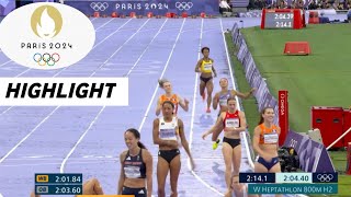 Athletics Womens Heptathlon Final Full Highlights 2024  Peris Olympic Games 202r [upl. by Anaujd]