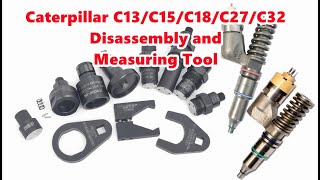 CATCaterpillar C13C15C16C18C27C32 series injectors disassembly and measuring tool set [upl. by Thornton]