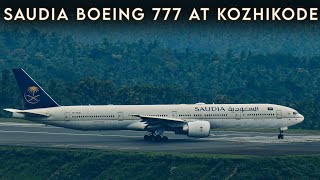 കരിപ്പൂരിൽ നിന്നും SAUDIA യുടെ BOEING 777 ന്റെ കിടിലം ടേക് ഓഫ് ചെരുപ്പടിമലയിൽ നിന്നും  CCJ TAKEOFF [upl. by Atekal405]