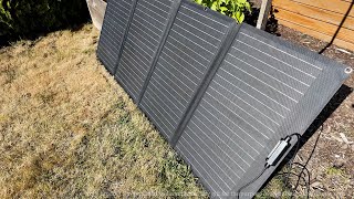 EF ECOFLOW 160W Portable Solar Panel Perfect for Camping amp OffGrid Power [upl. by Allicerp]