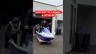 How NOT To Launch A Jetski… shorts shortsfeed shortsvideo viral jetski launch [upl. by Mirth]