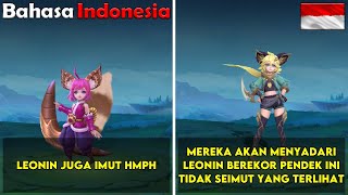 Percakapan Khusus Hero Leonin mobile legend bahasa Indonesia  Dialog Leonin [upl. by Tiffanle65]