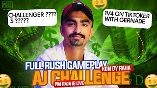 Full Rush Gamplay in Conqueror Lobby  CHALLENGE KON DY GA AJ  PM RAJA LIVE  Road to 5k Subscribrs [upl. by Eiramik237]