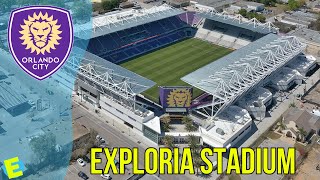 Exploria Stadium la casa del Orlando City SC  Estadios del Mundo con Google Earth [upl. by Kcirddor]