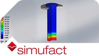 Jominy Test Determining the hardenability of steel  Simufact [upl. by Nylimaj]