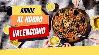 Aprende a Cocinar ARROZ AL HORNO Valenciano en Cazuela de BARRO 💥 Receta MUY FÁCIL [upl. by Christoph]