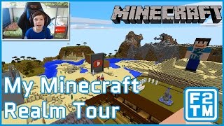 Minecraft Realm Tour MEETING ETHANGAMERTV WHEN HE VISITED MY REALM [upl. by Claudio531]