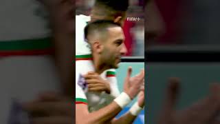 Hakim Ziyech pounces on mistake to score audacious lob in vs Canada ShortsFIFAWorldCup [upl. by Ynetsed]