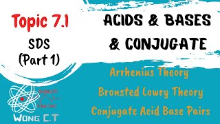 Acid amp Base and Conjugate Acid Base Pair  SDS SK015 Topic 71 Part 1 [upl. by Margarethe]