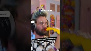 Quand on souhaite lanniversaire dun abonné avec Lelaskow 🎁🎷 twitch [upl. by Blalock]