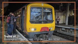 Trains at Birmingham New Street 29092024 Ft Class 323 Farewell [upl. by Ullyot144]